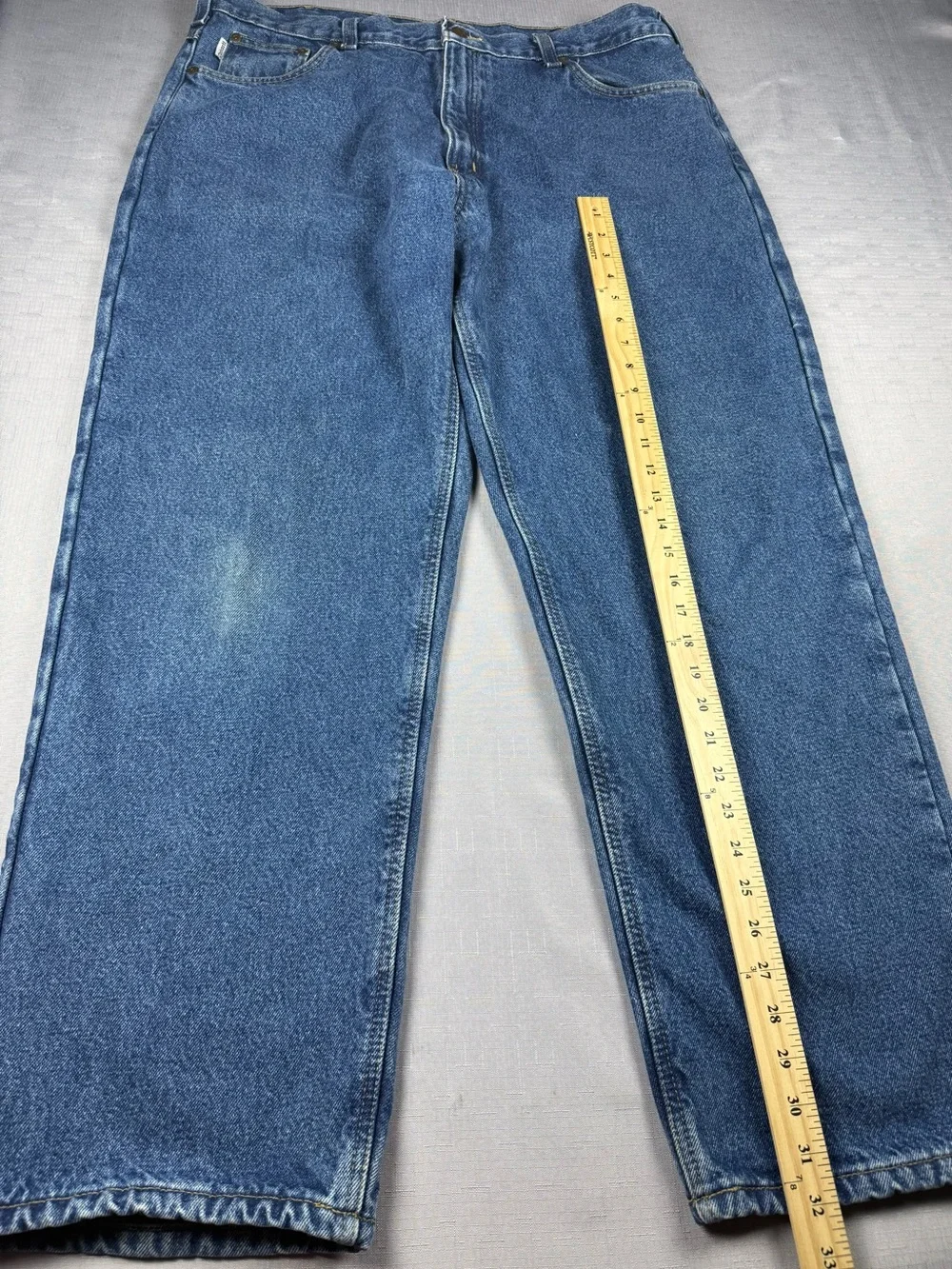 Carhartt Relaxed Fit Jeans Men’s 40x32 Blue Denim Straight Leg Work Pants